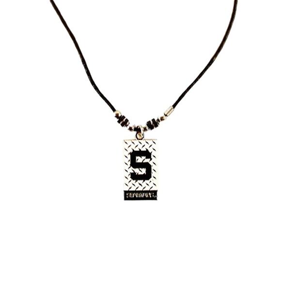 NCAA Spartans Licensed Diamond Plate Rope Necklace, 20-Inch Michigan State New - Picture 2 of 3